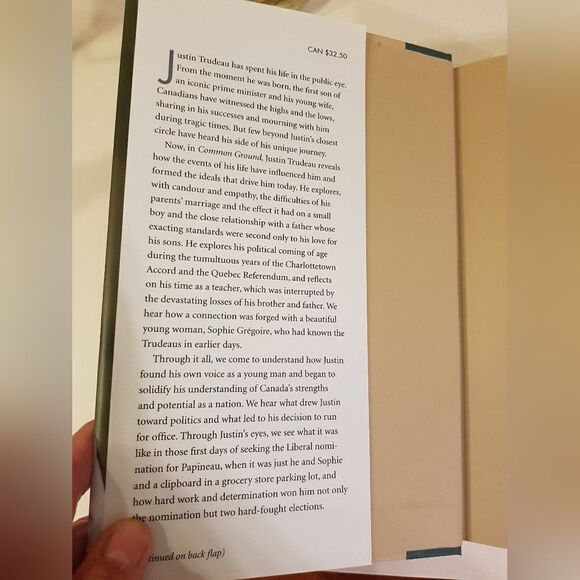 COMMON GROUND *Hardcover Book* by Justin Trudeau * NEW - Picture 2 of 4